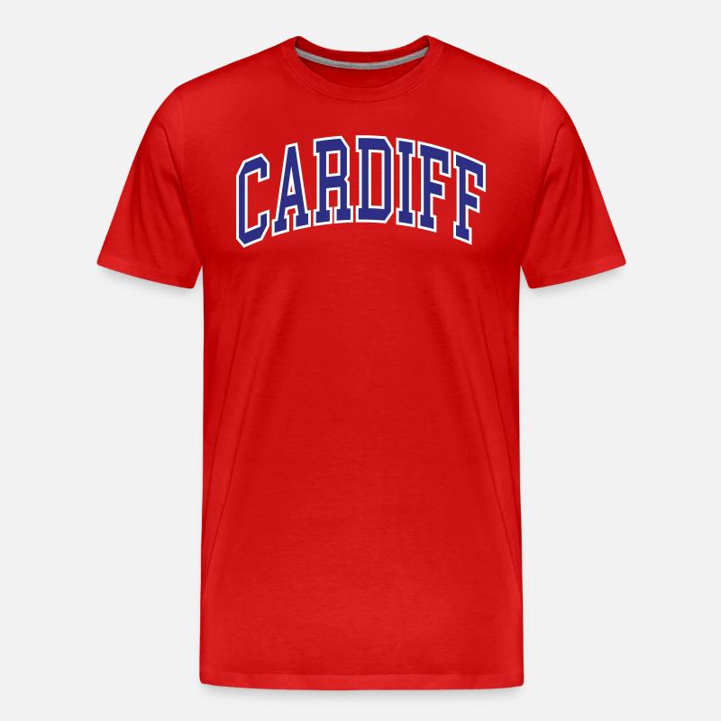 Cardiff - Männer Premium Bio T-Shirt - Rot
