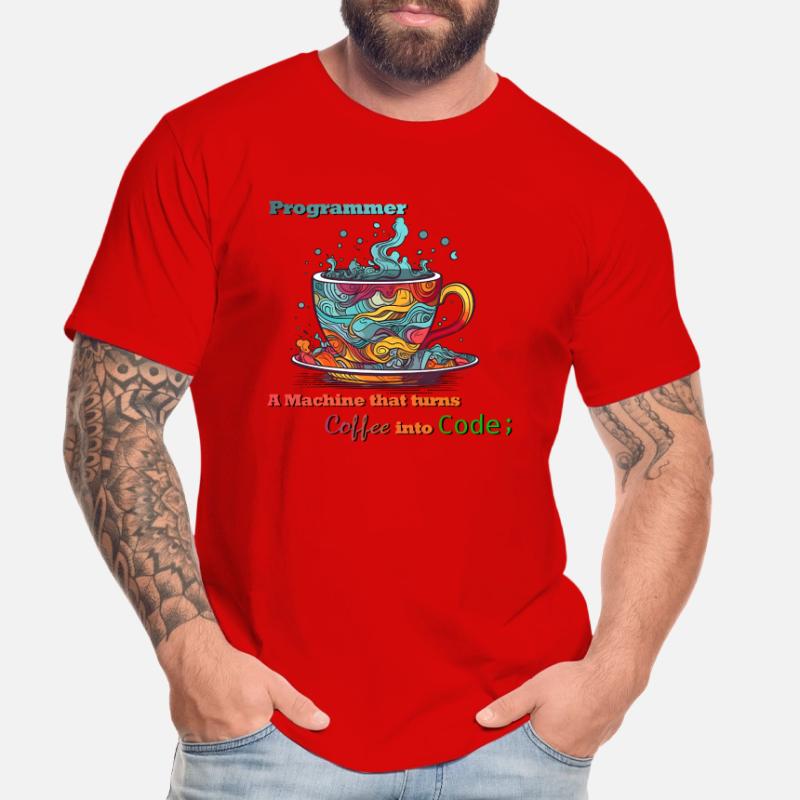 Programmer - Coffee into Code Männer Premium Bio T-Shirt