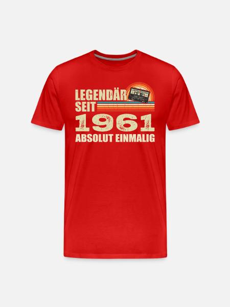 Légendaire depuis 1961 - absolument unique - T-shirt bio Premium Homme - rouge