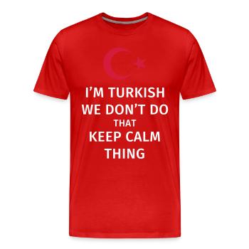 Turquie turk cadeau turc drôle dire - T-shirt bio Premium Homme - rouge - Devant - Damien (186cm)