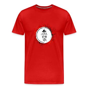 Scarecrow - Men's Premium Organic T-Shirt - red - Front - Damien (186cm)
