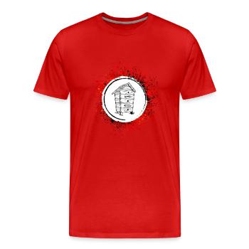 Honig Imker Bienen - Männer Premium Bio T-Shirt - Rot - Vorne - Damien (186cm)