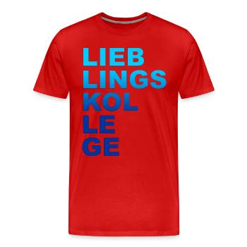 Arbeitskollege Kollege Lieblingskollege - Männer Premium Bio T-Shirt - Rot - Vorne - Damien (186cm)