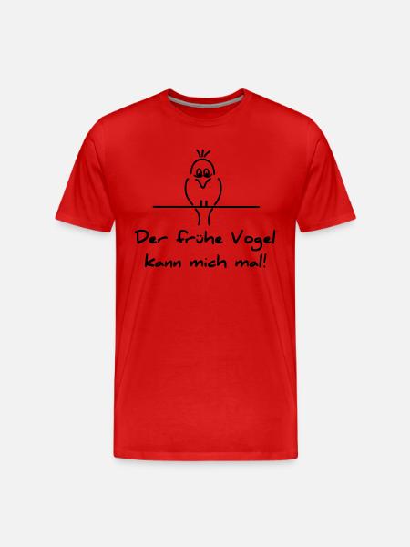 Early Bird - Men's Premium Organic T-Shirt - red