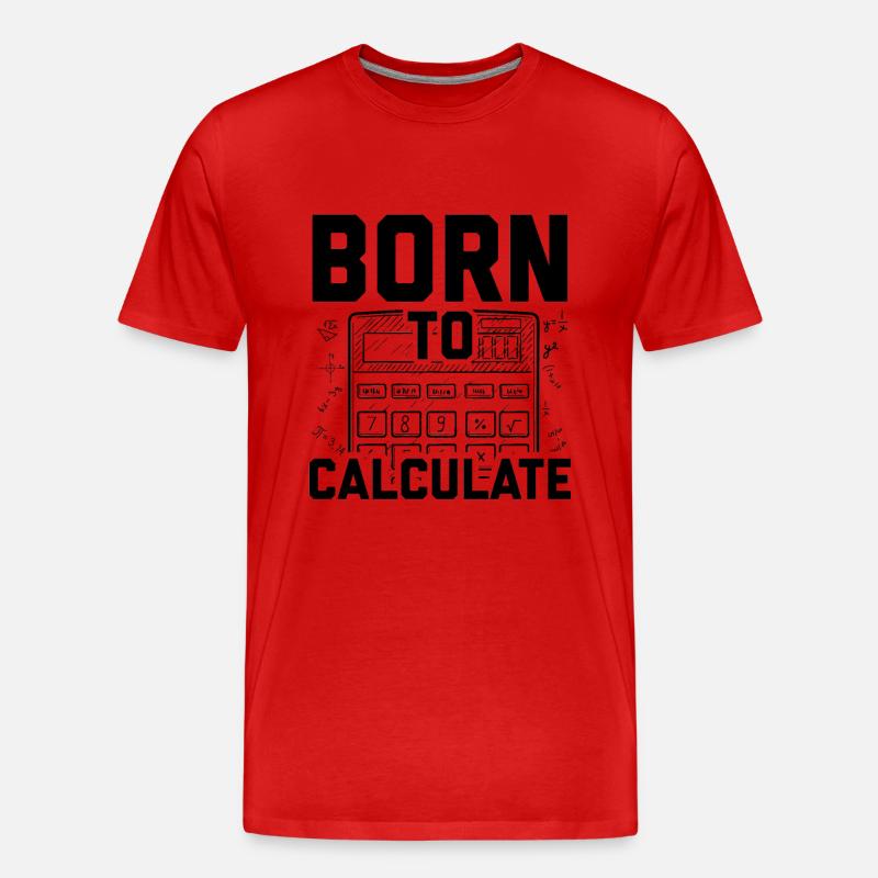 Maths, | Maths Mathe mathématiciens Cadeaux - T-shirt bio Premium Homme - rouge