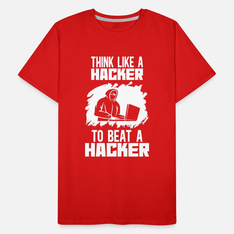 Hackers and Cyber Security - Ethical Hacking Men's Premium Organic T-Shirt