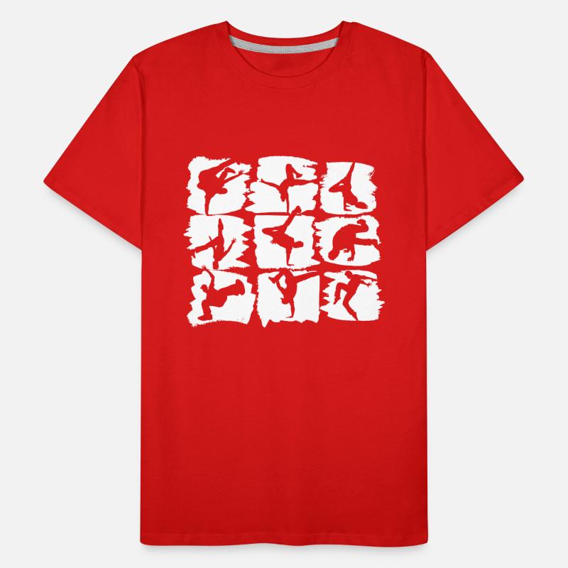 Breakdancer Breakdance - Tänzer B-Boying Design Männer Premium Bio T-Shirt