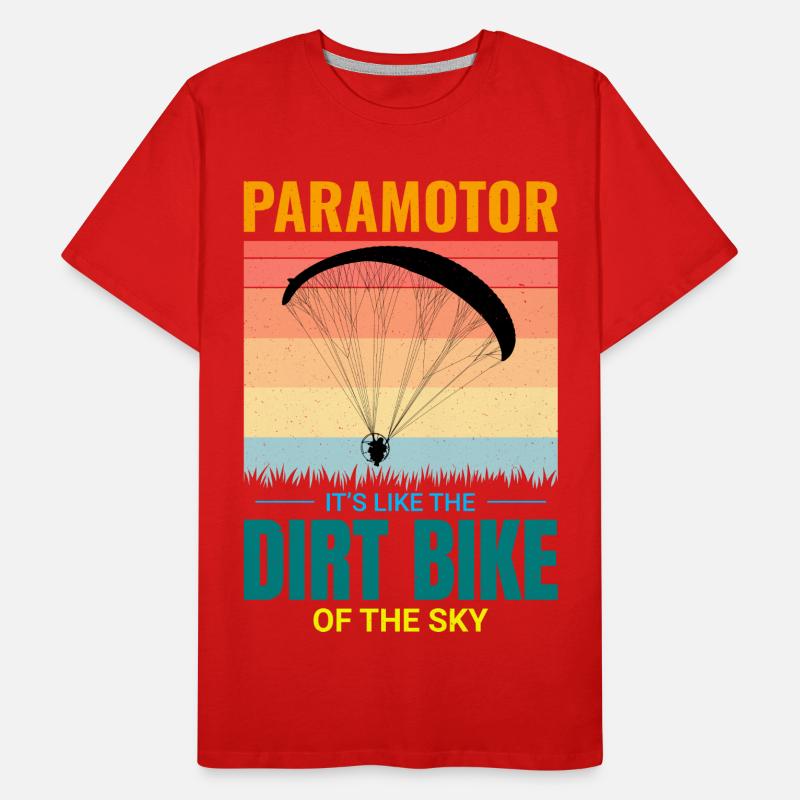 Paramotor Pilot Paramotoring Powered Paraglider Men's Premium Organic T-Shirt
