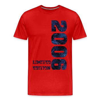 Galaxis Limited Edition 2006 18. Geburtstag - Männer Premium Bio T-Shirt - Rot - Vorne - Damien (186cm)