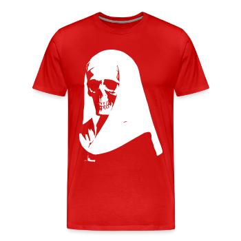 Mystifizierende und mutige Horror-Nonne, Satanic und Occu - Männer Premium Bio T-Shirt - Rot - Vorne - Damien (186cm)