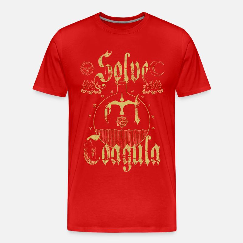 Solve et Coagula - Männer Premium Bio T-Shirt - Rot