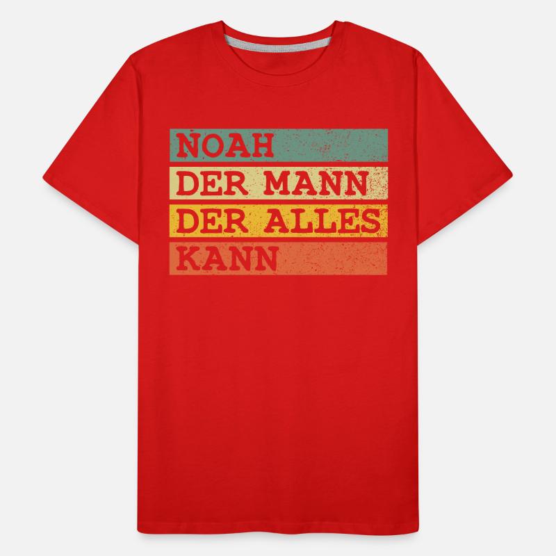 Der Mann Der Alles kann Noah Männer Premium Bio T-Shirt