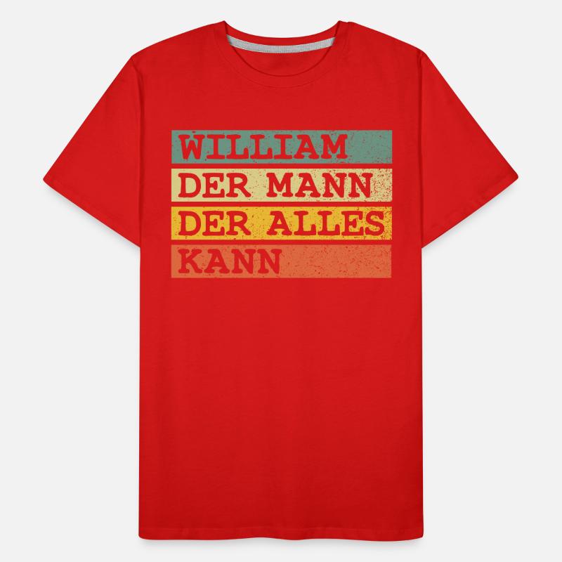 Der Mann Der Alles kann William Männer Premium Bio T-Shirt