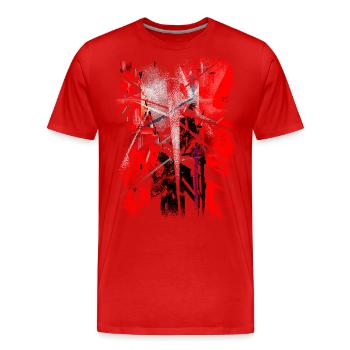 Teufel - Männer Premium Bio T-Shirt - Rot - Vorne - Damien (186cm)