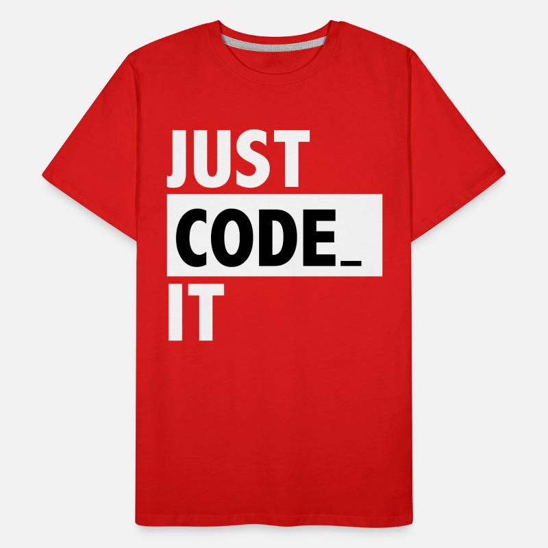 just code it T-shirt bio Premium Homme