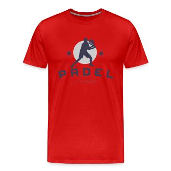 Padel Team Padel Tennis Padel Player - Men's Premium Organic T-Shirt - red - Front - Damien (186cm)