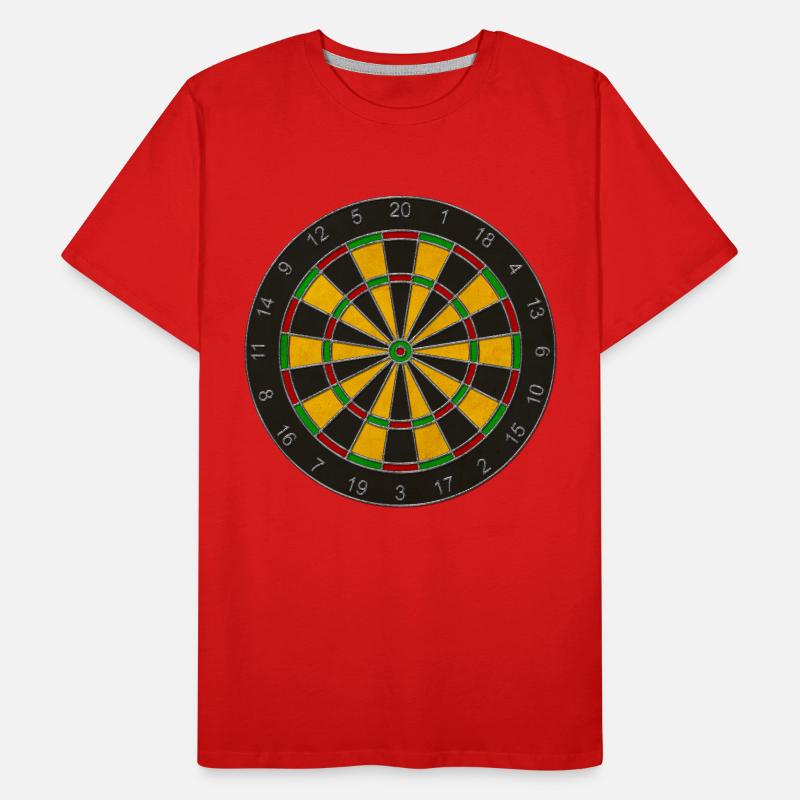 Jeu de fléchettes / cible T-shirt bio Premium Homme