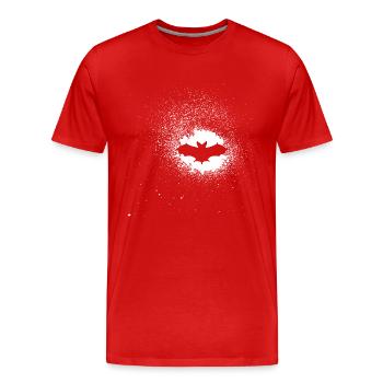 bat - Men's Premium Organic T-Shirt - red - Front - Damien (186cm)