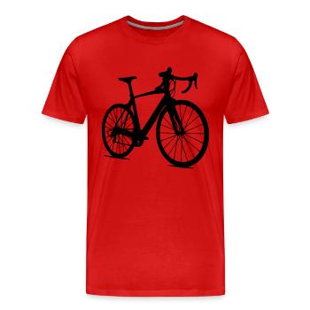 rennrad - Männer Premium Bio T-Shirt - Rot - Vorne - Damien (186cm)
