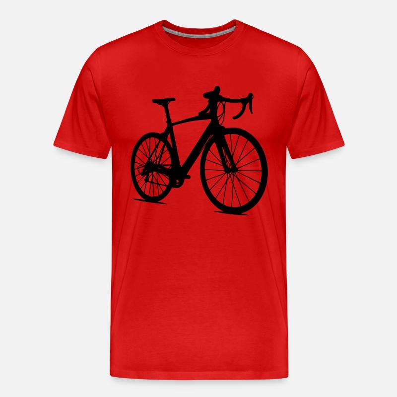 rennrad - Männer Premium Bio T-Shirt - Rot
