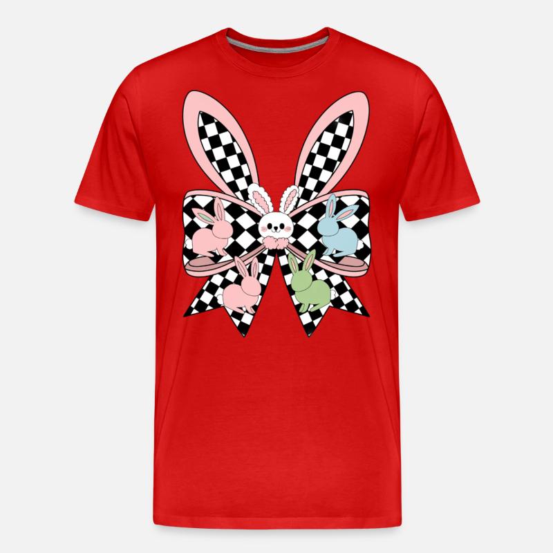 Easter Bunny - Männer Premium Bio T-Shirt - Rot