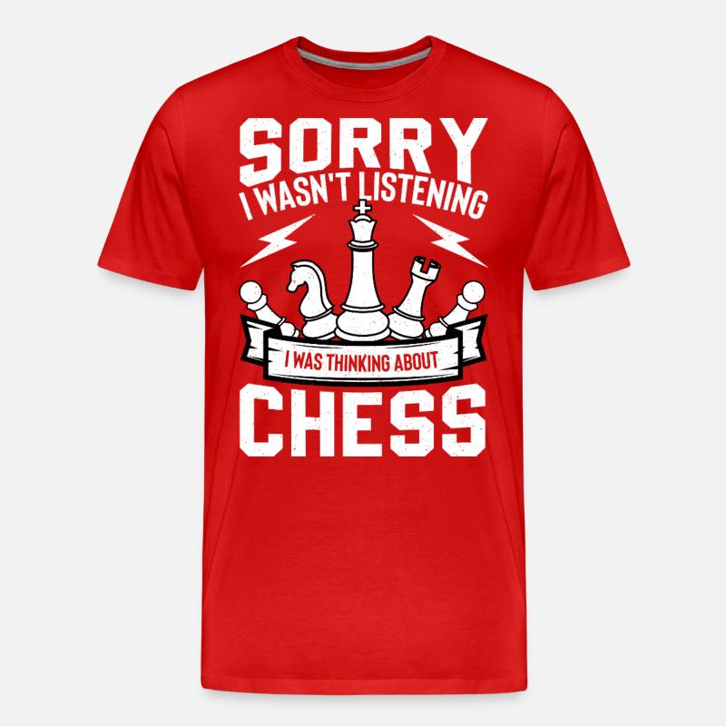 Schach - Männer Premium Bio T-Shirt - Rot