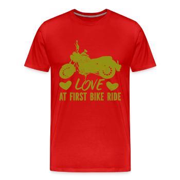 Motorrad Motocross Bike Racing Motorsport - Männer Premium Bio T-Shirt - Rot - Vorne - Damien (186cm)