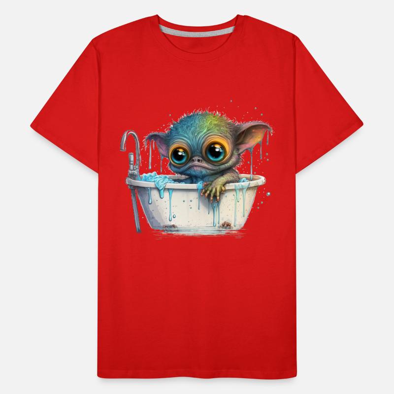 Cute alien Men's Premium Organic T-Shirt
