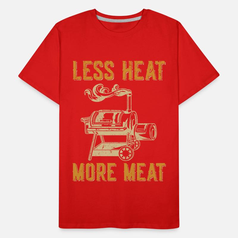 Fleisch Räuchern Männer Premium Bio T-Shirt