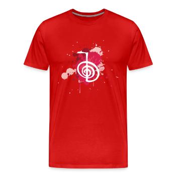 Reiki Geschenkidee | Reiki Heilungen Reiki-Meister - Männer Premium Bio T-Shirt - Rot - Vorne - Damien (186cm)