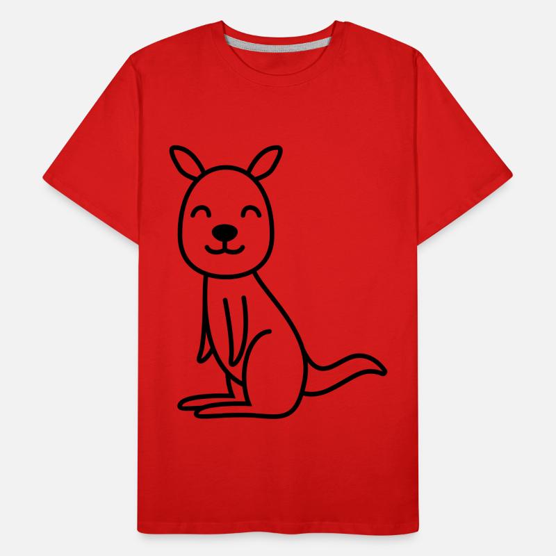 Kangaroo Comic Männer Premium Bio T-Shirt
