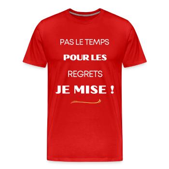 Je mise ! - T-shirt bio Premium Homme - rouge - Devant - Damien (186cm)