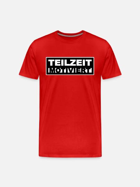 Motivation - Männer Premium Bio T-Shirt - Rot