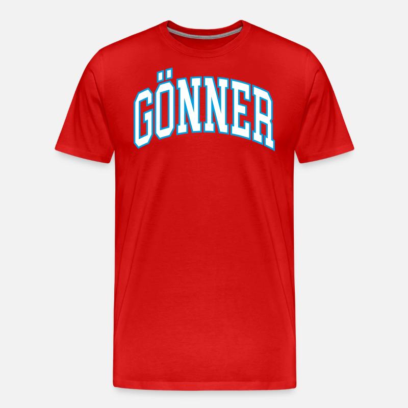 Gönner - Männer Premium Bio T-Shirt - Rot