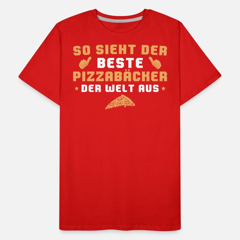 Bester Pizzabäcker der Welt Pizza Bäcker Geschenk Männer Premium Bio T-Shirt