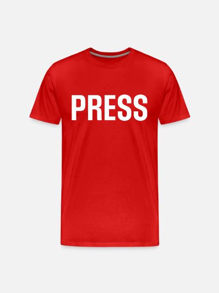 Journalist, Journalist - Men's Premium Organic T-Shirt - red