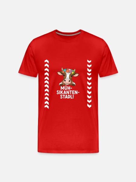 Müh-Sikanten-Stadl - T-shirt bio Premium Homme - rouge