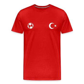 Turquie - T-shirt bio Premium Homme - rouge - Devant - Damien (186cm)