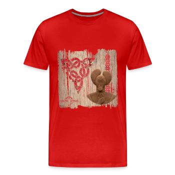 Celts 8 - Men's Premium Organic T-Shirt - red - Front - Damien (186cm)