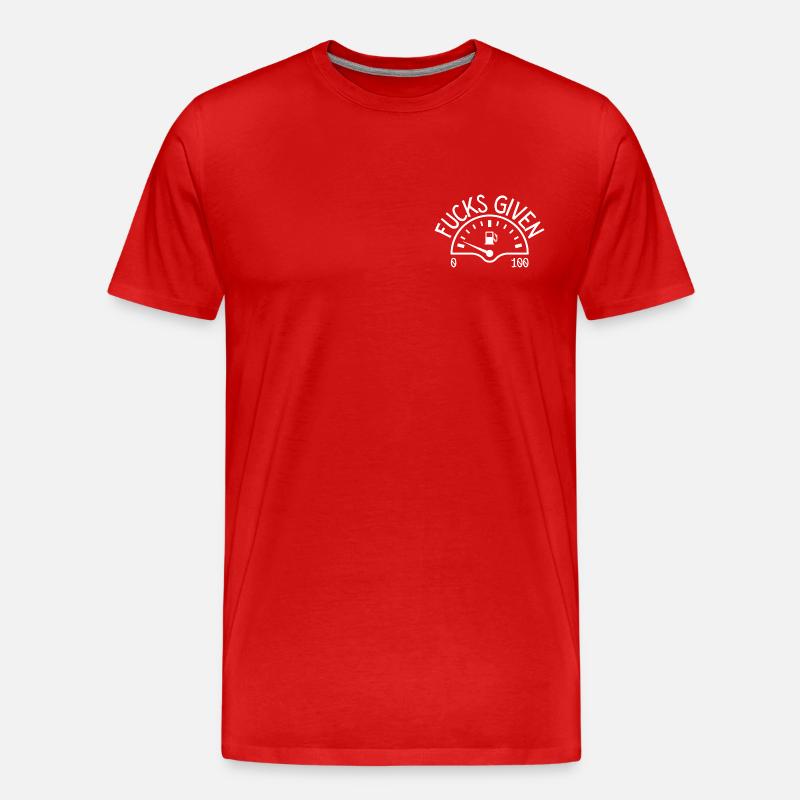 Zéro baise donnée - T-shirt bio Premium Homme - rouge
