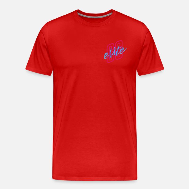GGElite Scripted Vibe Logo - Männer Premium Bio T-Shirt - Rot