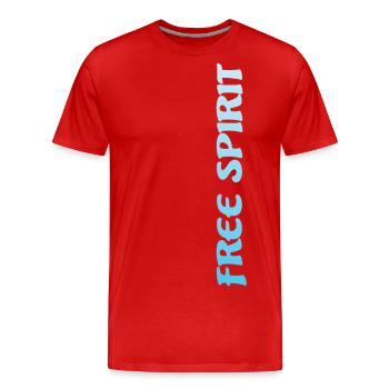 Free Spirit - Männer Premium Bio T-Shirt - Rot - Vorne - Damien (186cm)