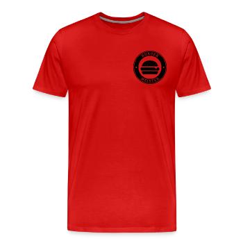 Logo de la poitrine du maire - T-shirt bio Premium Homme - rouge - Devant - Damien (186cm)