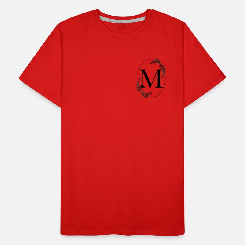 Lettre M T-shirt bio Premium Homme