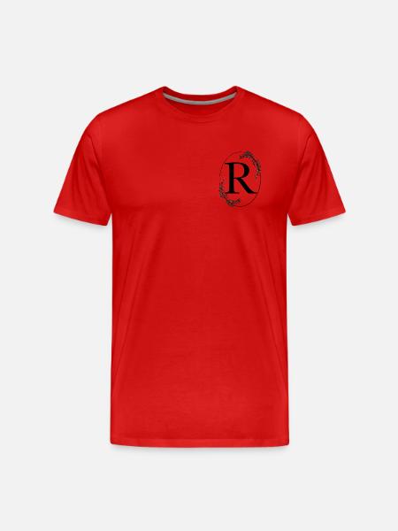 Letter R - Men's Premium Organic T-Shirt - red