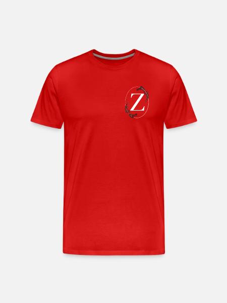 Buchstabe Z - Männer Premium Bio T-Shirt - Rot