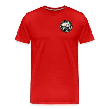 Jagdgebrauchshund im Einsatz Nr 2 - Männer Premium Bio T-Shirt - Rot - Vorne - Damien (186cm)