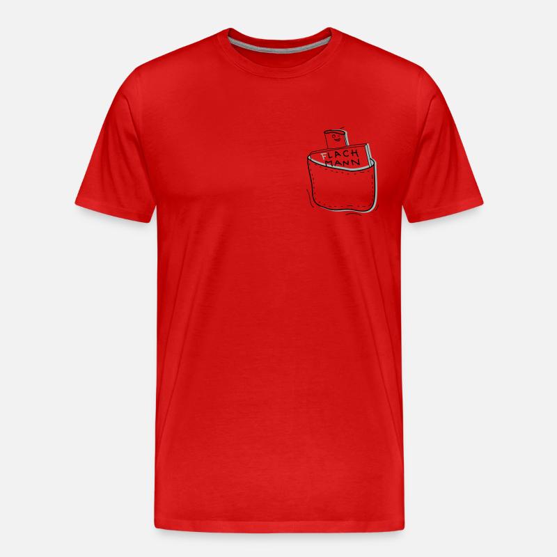 Junggeselle Lach Mann - Männer Premium Bio T-Shirt - Rot