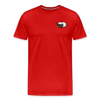 Hitting the hay - Men's Premium Organic T-Shirt - red - Front - Damien (186cm)