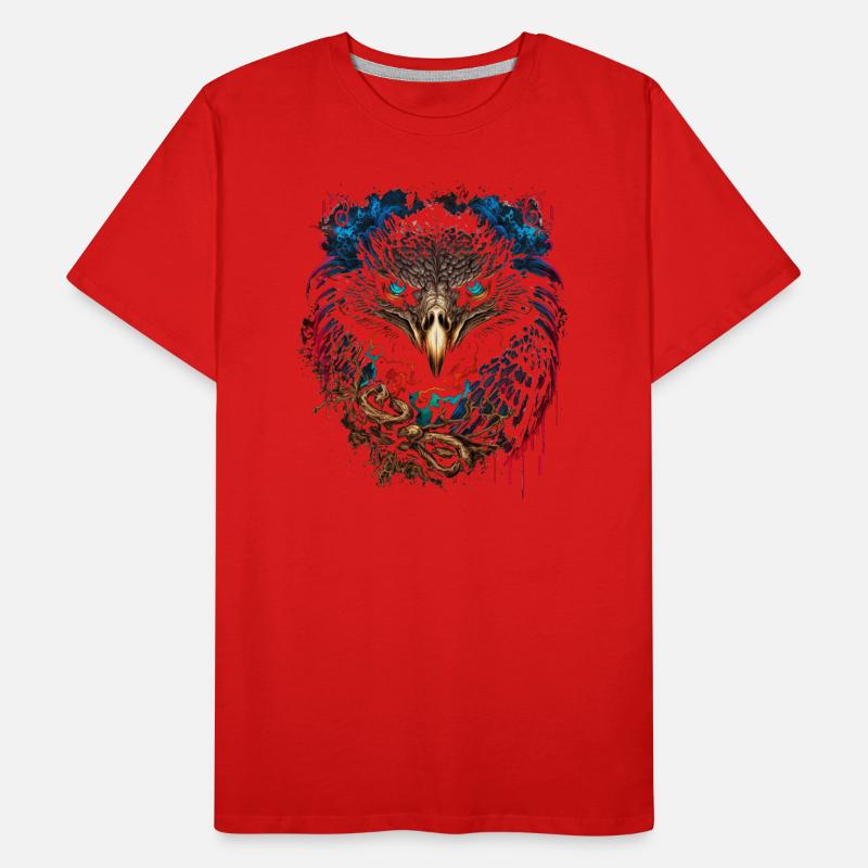Adler | Eagle’s Head | Eagle | Effet 3D T-shirt bio Premium Homme